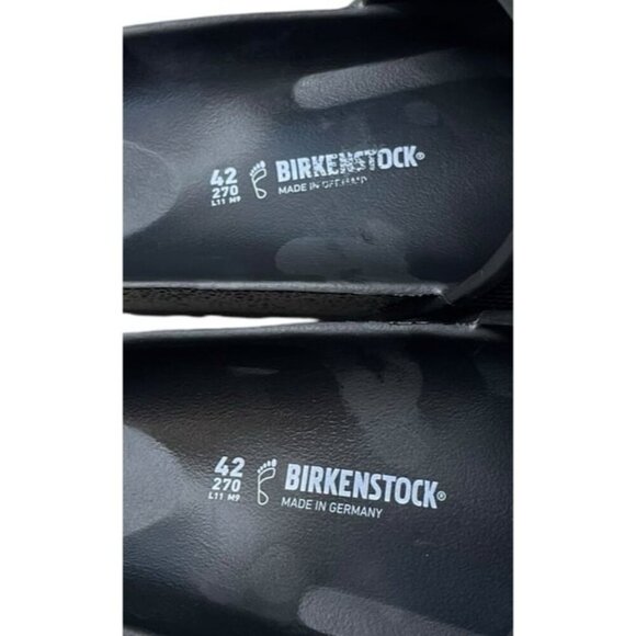 Birkenstock Barbados EVA Slide Sandals Black Rubber EU 42 US M9 L11 Wide Width - Picture 7 of 8